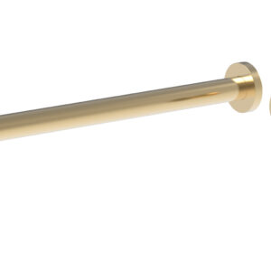 Phylrich Basic II 14″ Single Handle Wall Lavatory Set – Knurled Handle 230-18-14 – Satin Brass