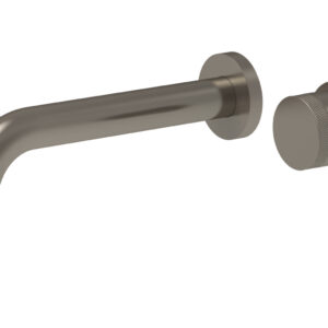 Phylrich Basic II Single Handle Wall Lavatory Set – Knurled Handle 230-18 – Pewter