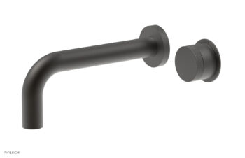 Phylrich Basic II Single Handle Wall Lavatory Set - Knurled Handle 230-18 - Oil Rubbed Bronze