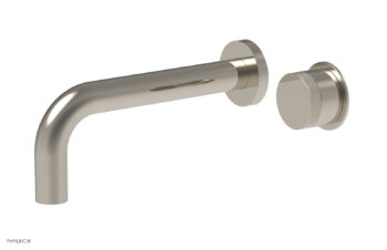 Phylrich Basic II Single Handle Wall Lavatory Set - Knurled Handle 230-18 - Polished Nickel