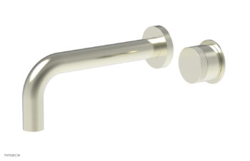 Phylrich Basic II Single Handle Wall Lavatory Set - Knurled Handle 230-18 - Satin Nickel