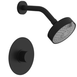 Phylrich BASIC II Pressure Balance Shower Set 230-22 – Matte Black