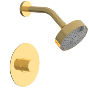 Phylrich BASIC II Pressure Balance Shower Set 230-22 – Polished Gold