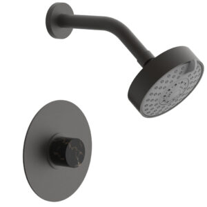 Phylrich BASIC II Pressure Balance Shower Set – Black Marble 230-23 – Oil Rubbed Bronze