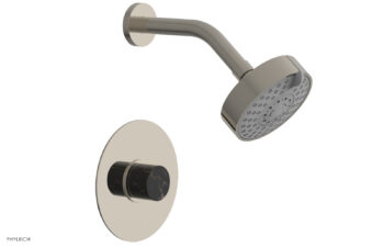 Phylrich BASIC II Pressure Balance Shower Set - Black Marble 230-23 - Polished Nickel