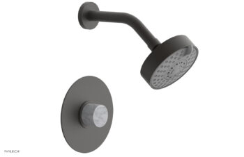 Phylrich BASIC II Pressure Balance Shower Set - White Marble 230-23 - Oil Rubbed Bronze