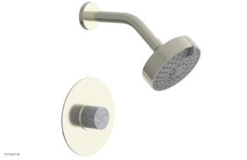 Phylrich BASIC II Pressure Balance Shower Set - White Marble 230-23 - Satin Nickel