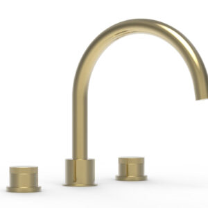 Phylrich BASIC II Deck Tub Set 230-40 – Polished Brass Uncoated