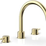 Phylrich BASIC II Deck Tub Set 230-43 - Polished Brass Uncoated