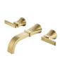 Isenberg Trim For Two Handle Wall Mounted Bathroom Faucet In Satin Brass