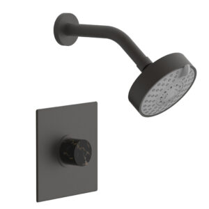 Phylrich BASIC II Pressure Balance Shower Set – Black Marble Handle 230S-23 – Oil Rubbed Bronze