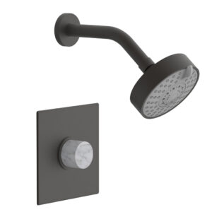 Phylrich BASIC II Pressure Balance Shower Set – White Marble Handle 230S-23 – Oil Rubbed Bronze