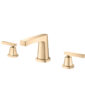 Isenberg Three Hole 8″ Widespread Two Handle Bathroom Faucet In Brushed Bronze