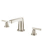 Isenberg Three Hole 8″ Widespread Two Handle Bathroom Faucet In Brushed Nickel
