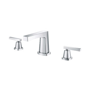 Isenberg Three Hole 8″ Widespread Two Handle Bathroom Faucet In Chrome
