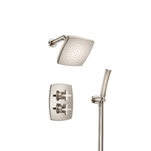Isenberg Two Output Shower Set With Shower Head And Hand Held In Polished Nickel
