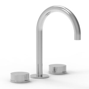 Phylrich CIRC – Widespread Faucet – High Spout 250-01 – Polished Chrome