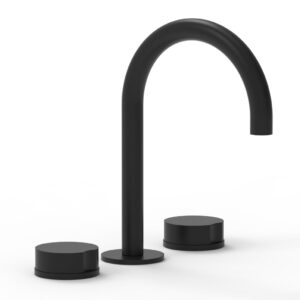 Phylrich CIRC – Widespread Faucet – High Spout 250-01 – Matte Black