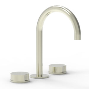 Phylrich CIRC – Widespread Faucet – High Spout 250-01 – Satin Nickel