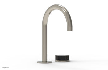 Phylrich CIRC - Single Handle Faucet - High Spout, Marble Handles 250-06 - Polished Nickel
