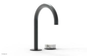 Phylrich CIRC - Single Handle Faucet - High Spout, Marble Handles 250-06 - Gun Metal
