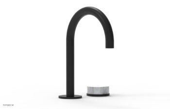 Phylrich CIRC - Single Handle Faucet - High Spout, Marble Handles 250-06 - Matte Black