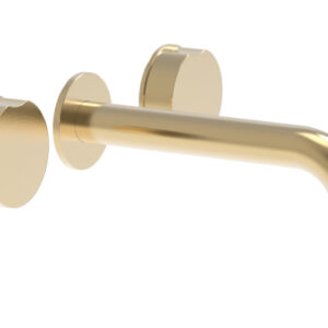 Phylrich CIRC – Wall Lavatory Set 250-11 – Satin Brass