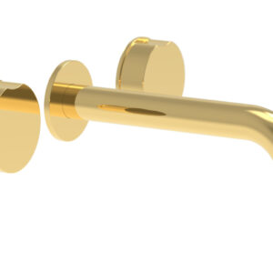 Phylrich CIRC – Wall Lavatory Set 250-11 – Polished Gold