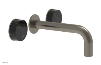 Phylrich CIRC - Wall Lavatory Set , Marble Handles 250-13 - Pewter
