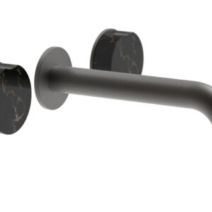 Phylrich CIRC – Wall Lavatory Set , Marble Handles 250-13 – Oil Rubbed Bronze
