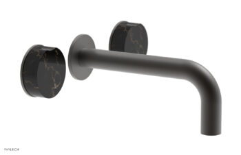 Phylrich CIRC - Wall Lavatory Set , Marble Handles 250-13 - Oil Rubbed Bronze