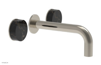 Phylrich CIRC - Wall Lavatory Set , Marble Handles 250-13 - Polished Nickel