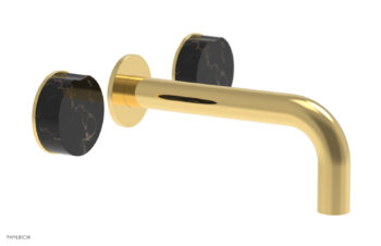 Phylrich CIRC - Wall Lavatory Set , Marble Handles 250-13 - Polished Gold