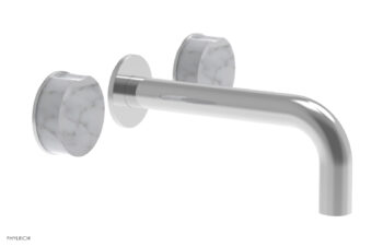 Phylrich CIRC - Wall Lavatory Set , Marble Handles 250-13 - Polished Chrome