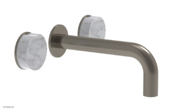 Phylrich CIRC - Wall Lavatory Set , Marble Handles 250-13 - Pewter