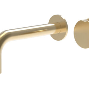 Phylrich CIRC – Single Handle Wall Lavatory Set 250-15 – Satin Brass