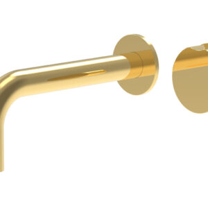 Phylrich CIRC – Single Handle Wall Lavatory Set 250-15 – Polished Gold