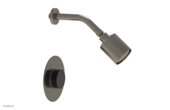 Phylrich CIRC - Pressure Balance Shower Set - Black Marble Handle 250-23 - Pewter