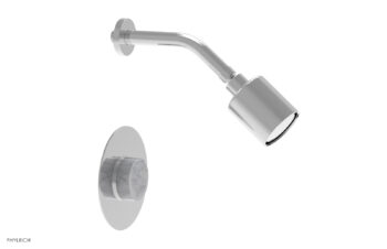Phylrich CIRC - Pressure Balance Shower Set - White Marble Handle 250-23 - Polished Chrome