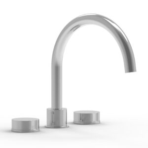 Phylrich CIRC – Deck Tub Set – High Spout Round Handles 250-40 – Polished Chrome