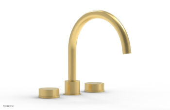 Phylrich CIRC - Deck Tub Set - High Spout Round Handles 250-40 - Burnished Gold