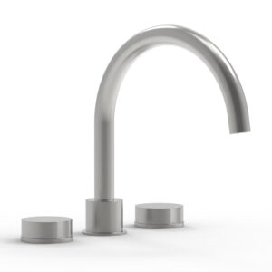Phylrich CIRC – Deck Tub Set – High Spout Round Handles 250-40 – Satin Chrome