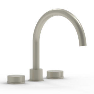 Phylrich CIRC – Deck Tub Set – High Spout Round Handles 250-40 – Burnished Nickel