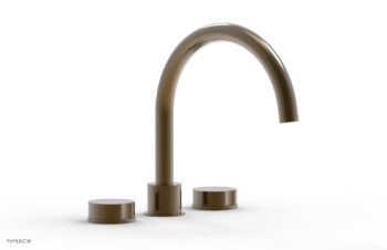 Phylrich CIRC - Deck Tub Set - High Spout Round Handles 250-40 - Antique Brass
