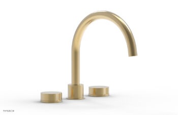 Phylrich CIRC - Deck Tub Set - High Spout Round Handles 250-40 - Satin Brass