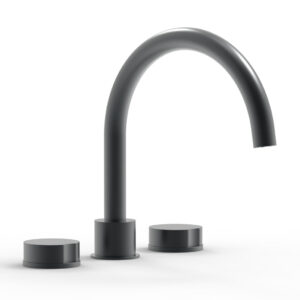 Phylrich CIRC – Deck Tub Set – High Spout Round Handles 250-40 – Gun Metal