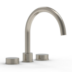Phylrich CIRC – Deck Tub Set – High Spout Round Handles 250-40 – Polished Nickel