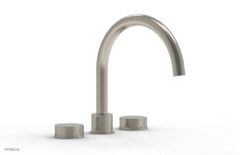 Phylrich CIRC - Deck Tub Set - High Spout Round Handles 250-40 - Polished Nickel