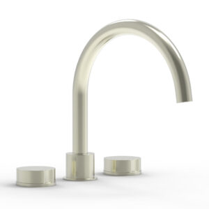 Phylrich CIRC – Deck Tub Set – High Spout Round Handles 250-40 – Satin Nickel