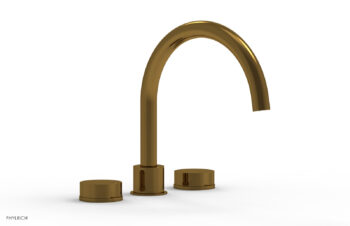 Phylrich CIRC - Deck Tub Set - High Spout Round Handles 250-40 - French Brass